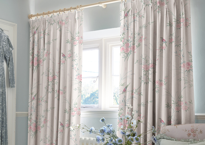 Shabby Chic by Rachel Ashwell Bird Chinoiserie, Blossom - Made to Measure Curtains - Image 5